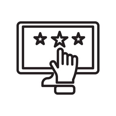 Web ve mobil uygulama tasarımınız için beyaz arkaplanda izole edilmiş simge vektörünü oranlandır