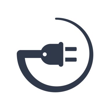 Ekolojik enerji kaynağı simgesi vektörü web ve mobil uygulama tasarımınız için beyaz arkaplanda izole edildi