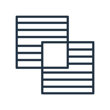 Overlap icon vector isolated on white background, Overlap sign