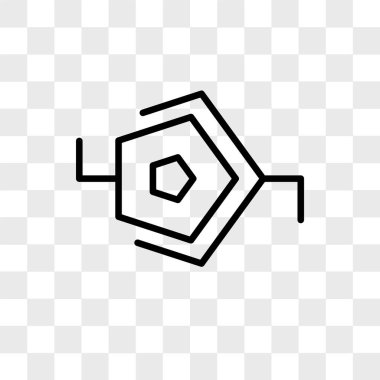 Saydam arkaplan ve sinaps üzerinde izole edilmiş sinaps vektör simgesi 