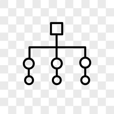 Kullanıcı ayarı arabirimi vektör simgesi üzerinde şeffaf backg izole