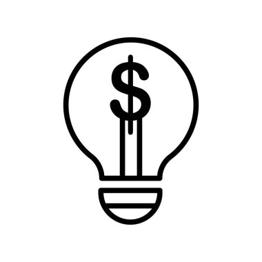 Fikir simge vektör işareti ve beyaz arka plan üzerinde izole sembolü ben