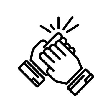 Cooperate icon vector isolated on white background for your web and mobile app design