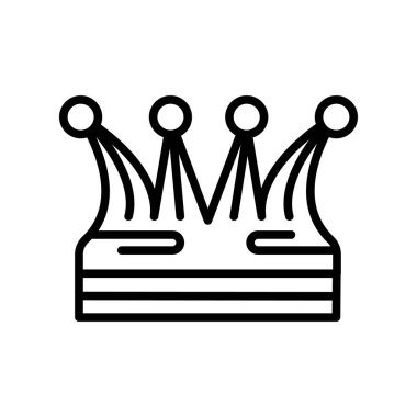 Crown icon vector isolated on white background for your web and mobile app design