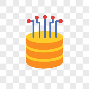 Saydam arka plan üzerinde büyük dat izole büyük veri vektör simgesi