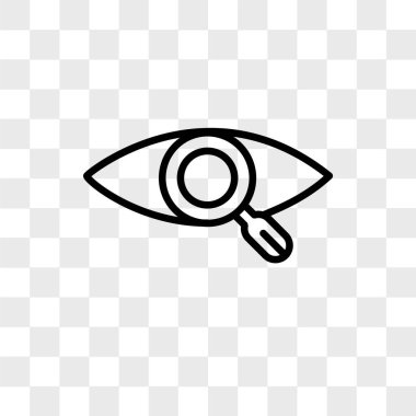 our vision vector icon isolated on transparent background, our v