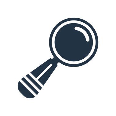 Beyaz arka plan üzerinde arama işareti izole arama simge vektör