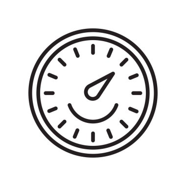 Beyaz arkaplanda zamanlayıcı simgesi izole edildi