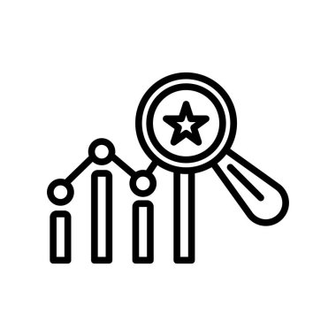 Analytics simge vektör işareti ve üzerinde beyaz backgrou izole sembolü