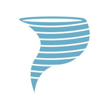 Tornado icon vector isolated on white background for your web and mobile app design