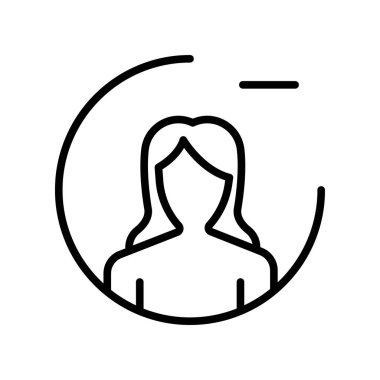 Web ve mobil uygulama tasarımınız için beyaz arkaplanda izole edilmiş kullanıcı simgesi vektörü