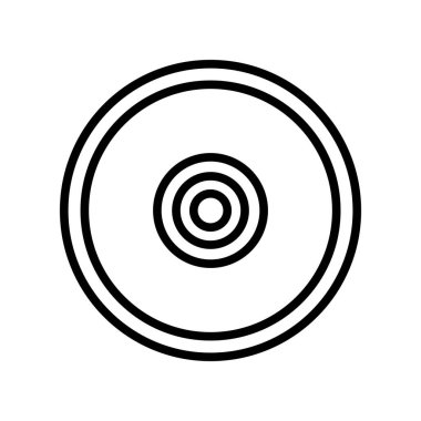 Record icon vector isolated on white background, Record sign