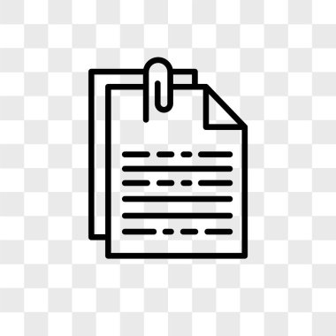 Saydam arka plan üzerinde dosya logosu d izole dosya vektör simgesi