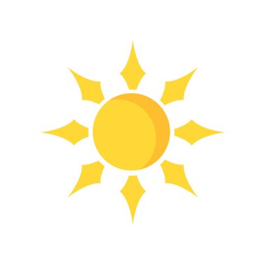 sun icon vector isolated on white background for your web and mobile app design