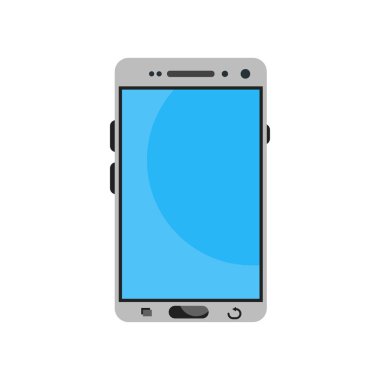 Smartphone simge vektör işareti ve üzerinde beyaz backgro izole sembolü