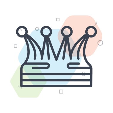 Crown icon vector isolated on white background for your web and mobile app design