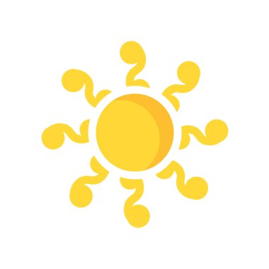 sun icon vector isolated on white background for your web and mobile app design