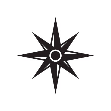 Beyaz arka plan üzerinde rüzgar gülü sı izole rüzgar gülü simge vektör