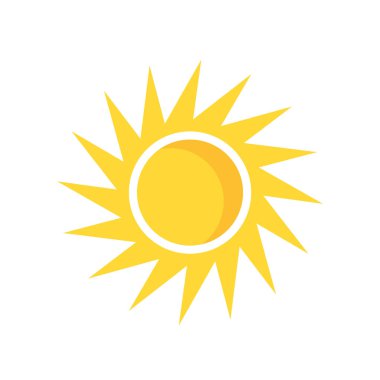 sun icon vector isolated on white background for your web and mobile app design