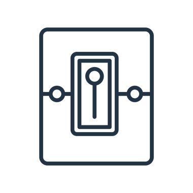 Beyaz arkaplanda izole edilmiş simge vektörünü değiştirir, İşareti değiştirir