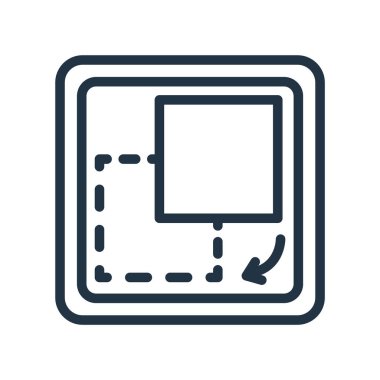 Beyaz arkaplanda izole edilmiş simge vektörünü düzenle, imzayı düzenle