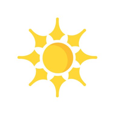 sun icon vector isolated on white background for your web and mobile app design