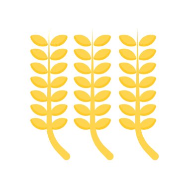 Wheat icon vector isolated on white background for your web and mobile app design