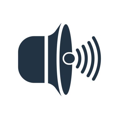 Beyaz arkaplanda izole edilmiş ses simgesi vektörü, Ses İşareti