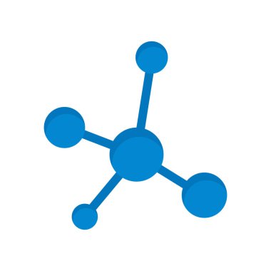 Beyaz arkaplanda hücre simgesi vektör işareti ve sembolü izole eder