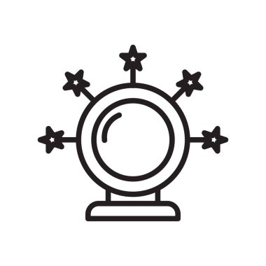 Sihirli Tahta Oyunları ikon vektörü web ve mobil uygulama tasarımınız için beyaz arkaplanda izole edildi