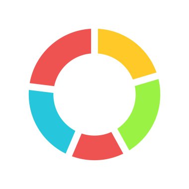 Web ve mobil uygulama tasarımınız için beyaz arkaplanda izole edilmiş grafik grafik grafik çizelgesi vektörü