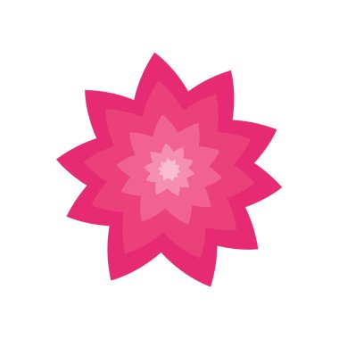 Çiçek simgesi vektörü web ve mobil uygulama tasarımınız için beyaz arkaplanda izole edildi