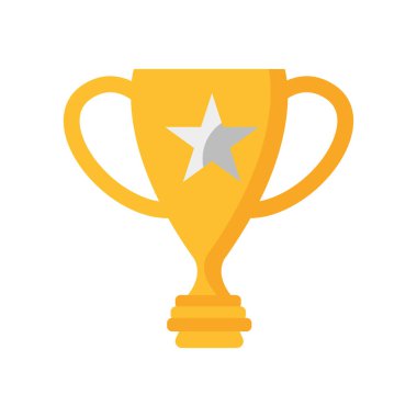 Kupa simge vektör işareti ve beyaz arka plan üzerinde izole sembolü