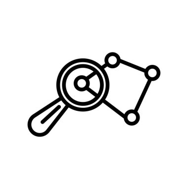 Arama simge vektör işareti ve beyaz arka plan üzerinde izole sembolü