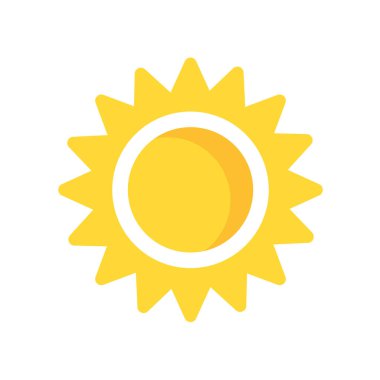 sun icon vector isolated on white background for your web and mobile app design