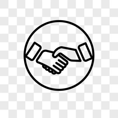 saydam arka plan üzerinde han izole vektör simge sallayarak el