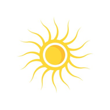 sun icon vector isolated on white background for your web and mobile app design