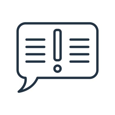 Beyaz arkaplanda izole edilmiş ünlem simgesi vektörü, ünlem oranı