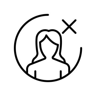 Web ve mobil uygulama tasarımınız için beyaz arkaplanda izole edilmiş kullanıcı simgesi vektörü