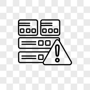 Saydam arka plan üzerinde sunucu lo izole sunucu vektör simgesi