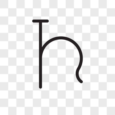 Saydam arka plan üzerinde Uranüs lo izole Uranüs vektör simgesi