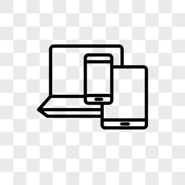 Şeffaf arkaplanda izole edilmiş byod vektör simgesi, byod logosu d