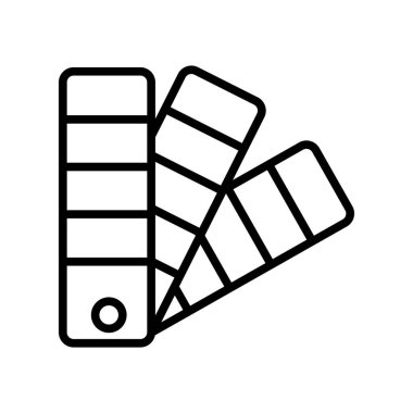 Örneklerin simge vektörü beyaz arkaplanda izole edildi, Örnekler işareti