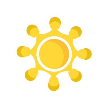 sun icon vector isolated on white background for your web and mobile app design