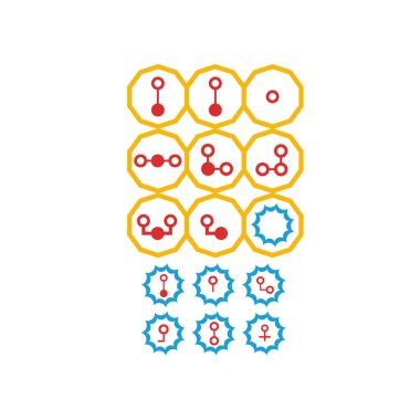 Choose correct answer. IQ test. Logical task, educational game for students. development of logic, iq. Task game exam what comes next, Vector illustration