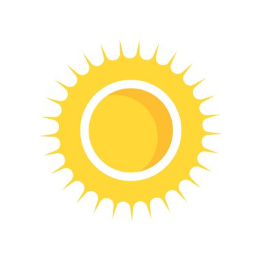sun icon vector isolated on white background for your web and mobile app design