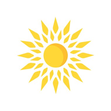 sun icon vector isolated on white background for your web and mobile app design