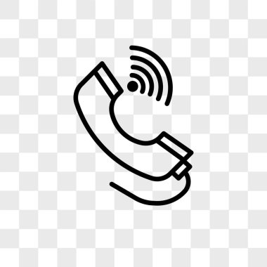 saydam arka plan üzerinde tele logosu d izole tele vektör simgesi