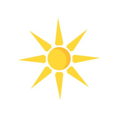 sun icon vector isolated on white background for your web and mobile app design