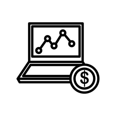 Analytics simge vektör işareti ve üzerinde beyaz backgrou izole sembolü